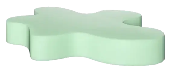 Custom shape foam diagram