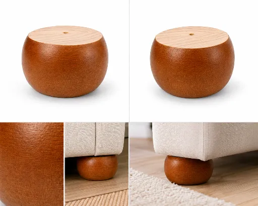 L-W-BUN85X45_2.Small-Bun-Foot-Polished-Timber-Leg.webp