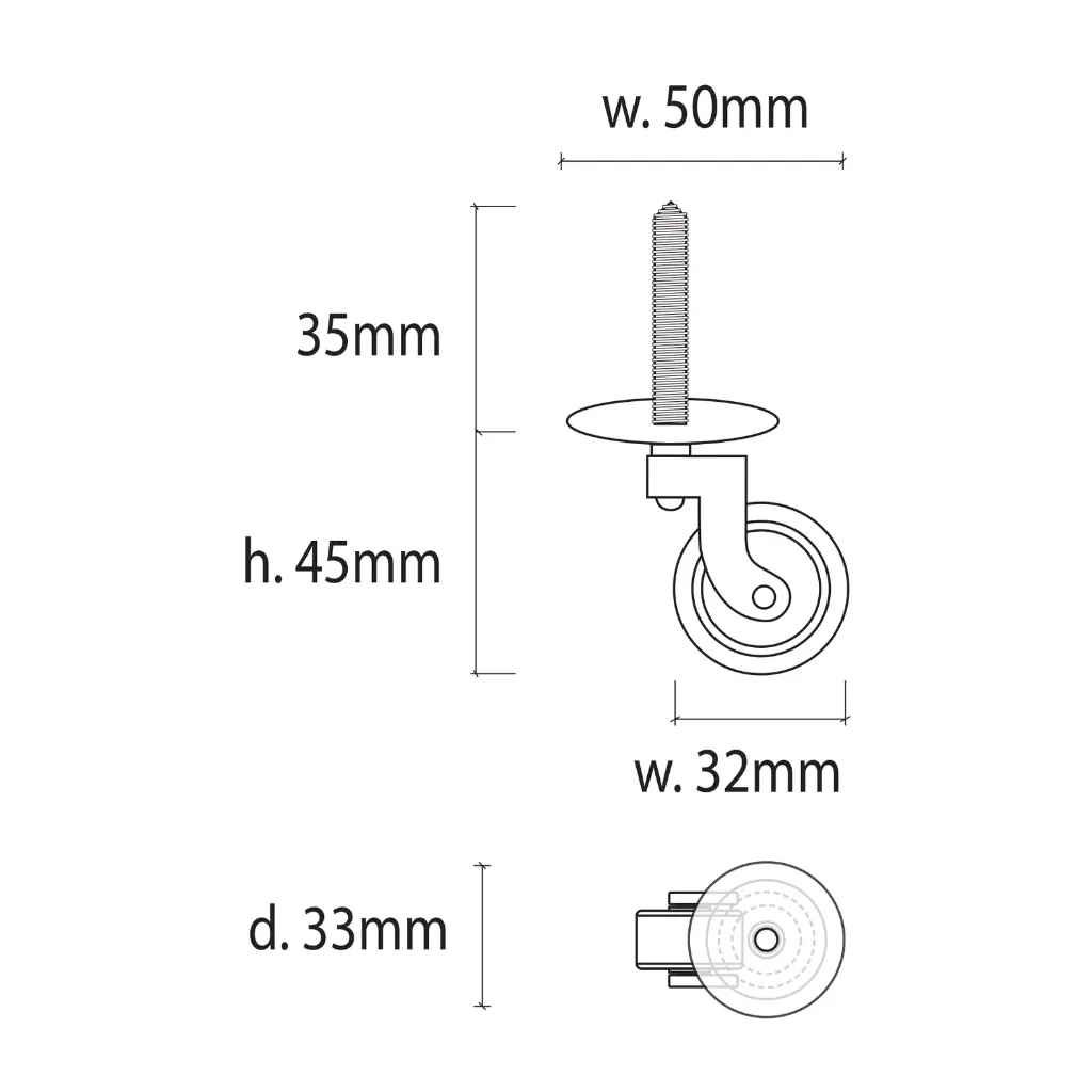 L-C-CPS32-BRASS.Brass-Castor-Plate-Screw.webp