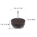 L-G-N20F_3.Felt Tip Nylon Nail Glide (20mm Diameter) BROWN.webp