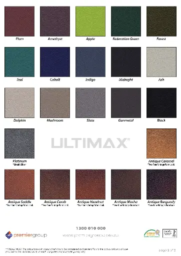 Colour Chart - Ultimax Synthetic Leather Range-2.webp