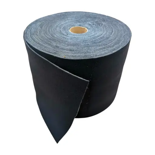 Foam Backed Brush Nylon Velour (250mm x 25mtrs) BLACK