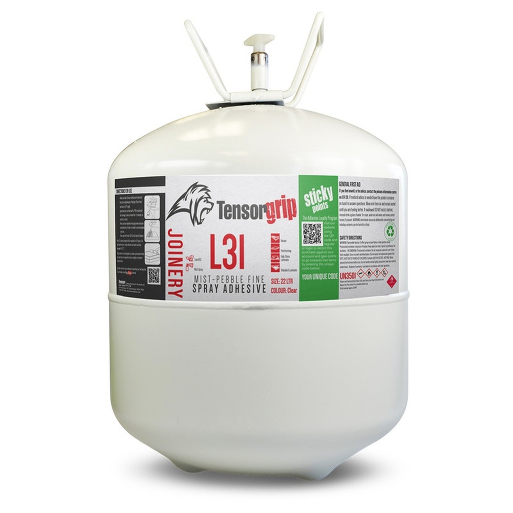 TensorGrip L31 Mist-Pebble Fine Spray Adhesive (22L)