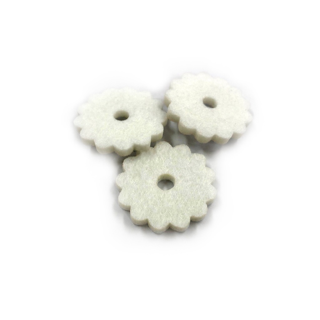 Felt Tufting Washer WHITE (per 1000)