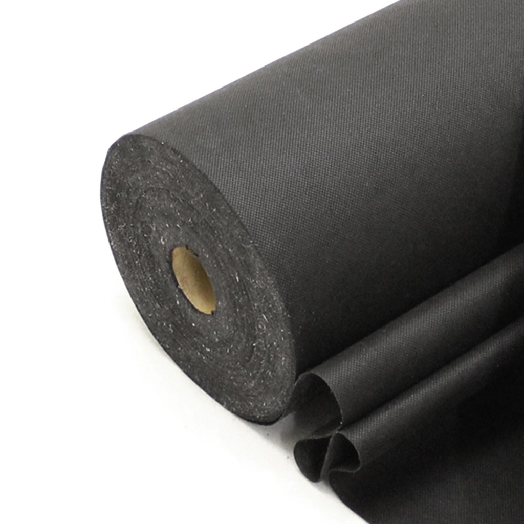 [FAB-SB150-150BL-ROLL] 150gsm PP Spunbond Nonwoven (Platform Cover) BLACK (150cm wide, 100m Roll)