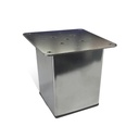 Metal Leg Havana 100mm CHROME