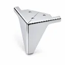 Metal Leg Rome 100mm CHROME