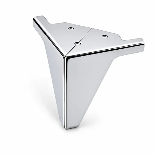 Metal Leg Rome 100mm CHROME