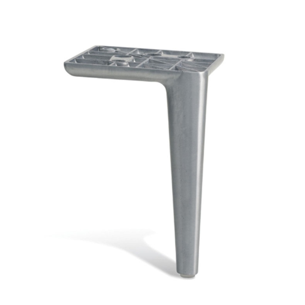 Stockholm 150mm Brushed Aluminium Metal Leg