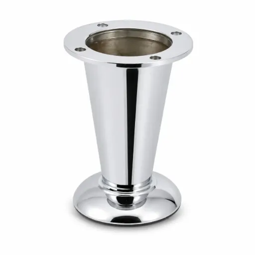 Metal Leg Sydney 100mm CHROME