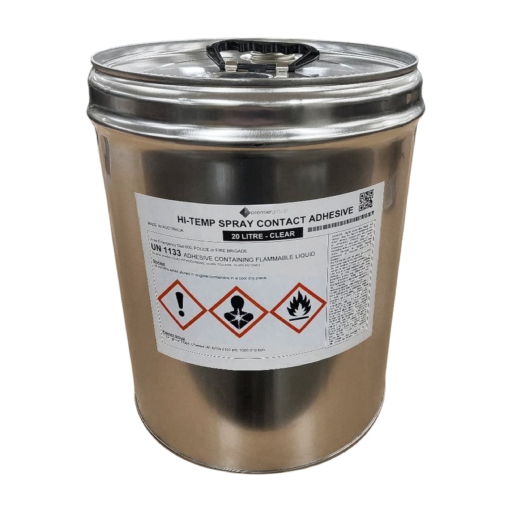 PremierBond Spray-On Hi-Temp Contact Adhesive (20L Drum)