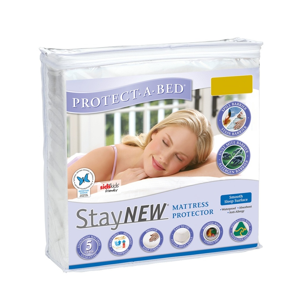 [BED-PRO-SMO-DOU] Protect-A-Bed SMOOTH Mattress Protector (Double)