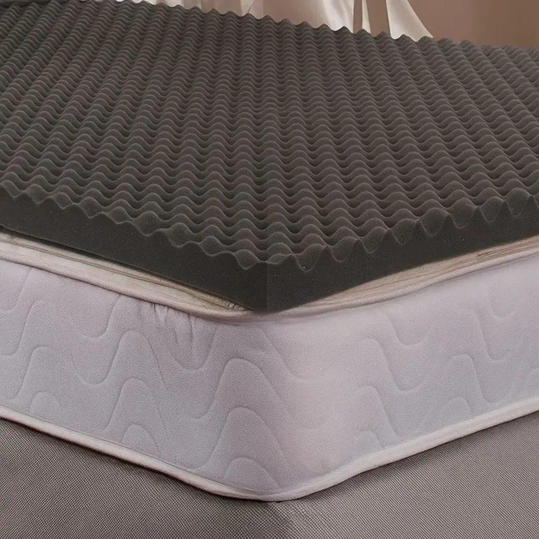 [FOO-CON-DOU] Convoluted (Egg Crate) Foam Overlay (Double)