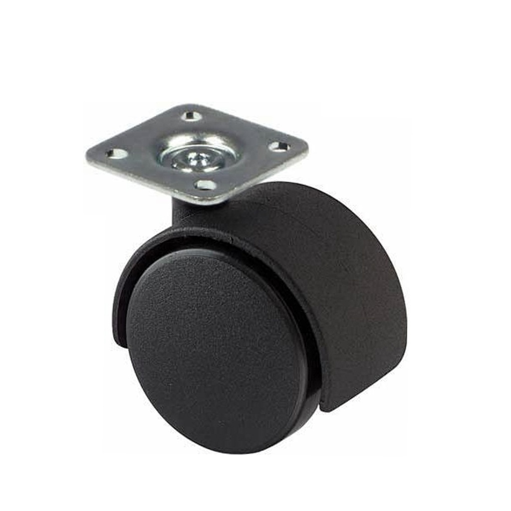 Nylon Twin Wheel Hooded Castors