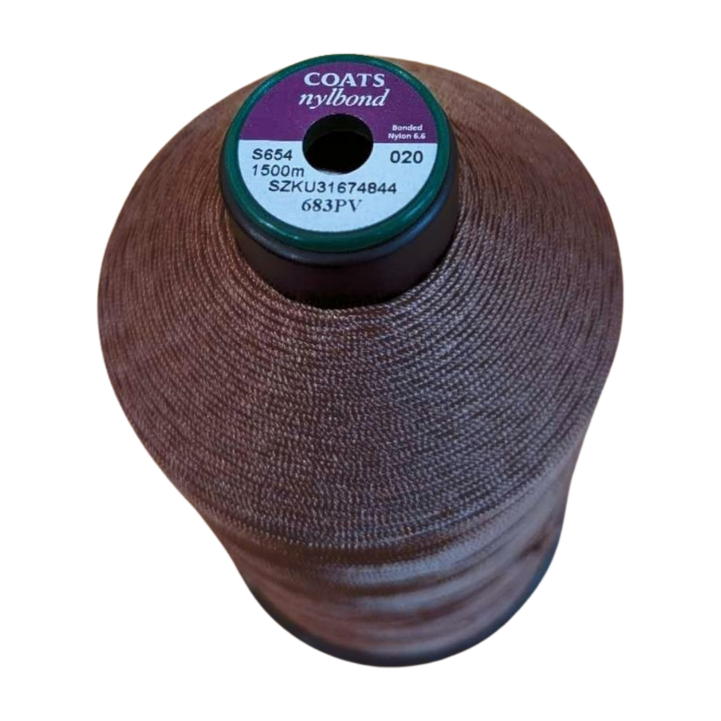 [THD-NB20-H7355] COATS Nylbond Bonded Nylon Thread (20 tkt, 683PV (H7355) Brown)