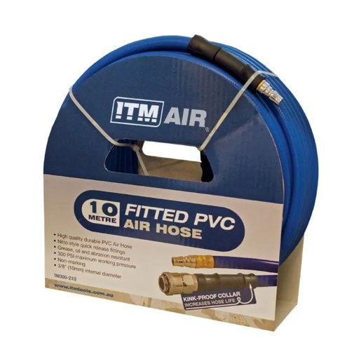 PVC 10mm Air Hose (with Nitto End Fittings)