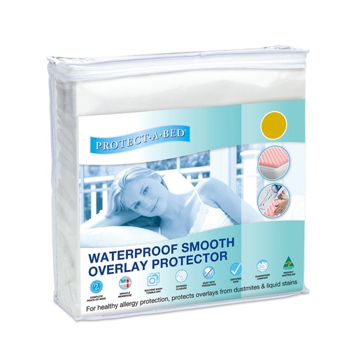 Protect-A-Bed Waterproof SMOOTH Overlay Protector Encasement