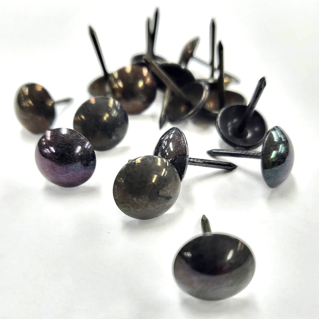 [DN-11-VINBLK-0500] *CLEARANCE Dome Nail 11mm Black Vintage (500pc)