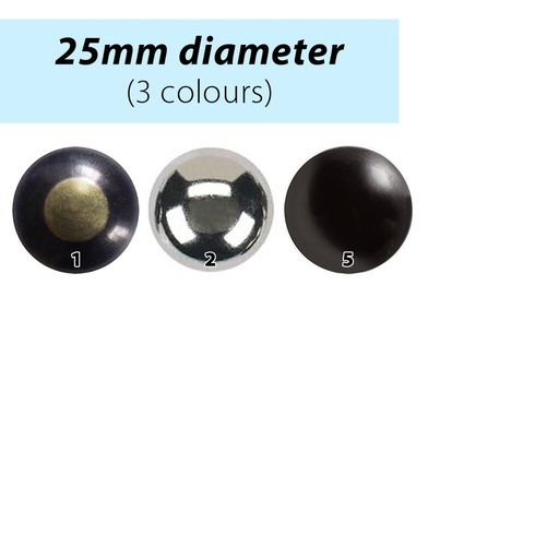 LEONE Decorative Dome Nails 25mm