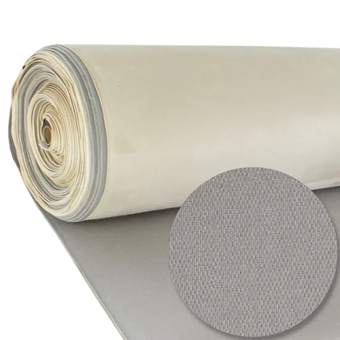 Foam-backed headliner fabric for car roof lining