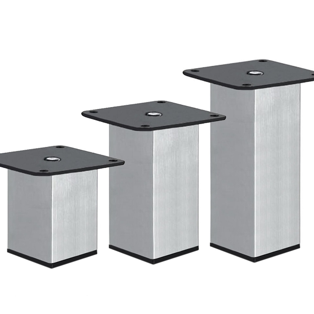 London Brushed Aluminium Metal Leg