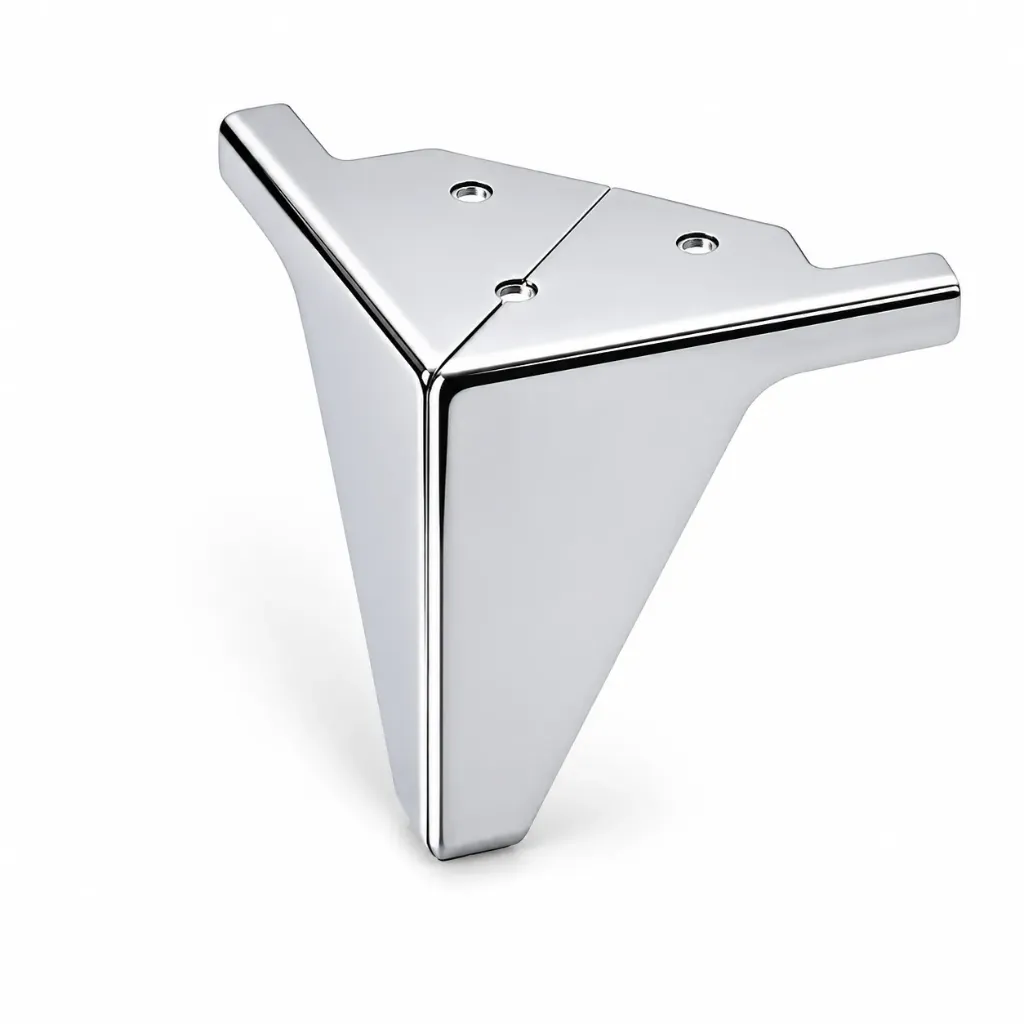 [L-M-ROME] Metal Leg Rome 100mm CHROME