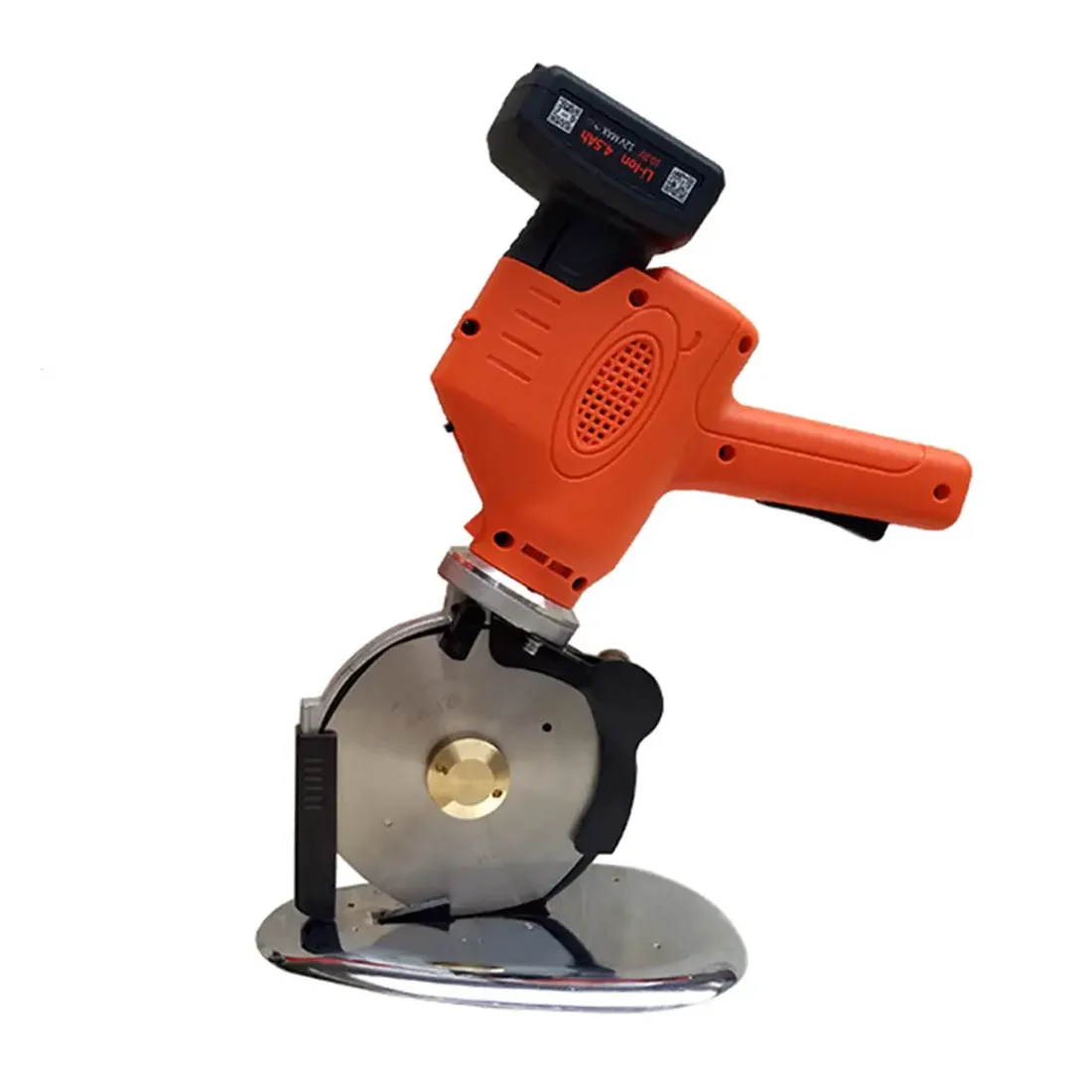 [POW-FC-CB125] RAPIDCUT Cordless Industrial Round Knife Fabric Cutting Machine CB-125