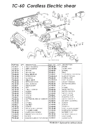MicroTop MB-60/TC-60 Spare Parts
