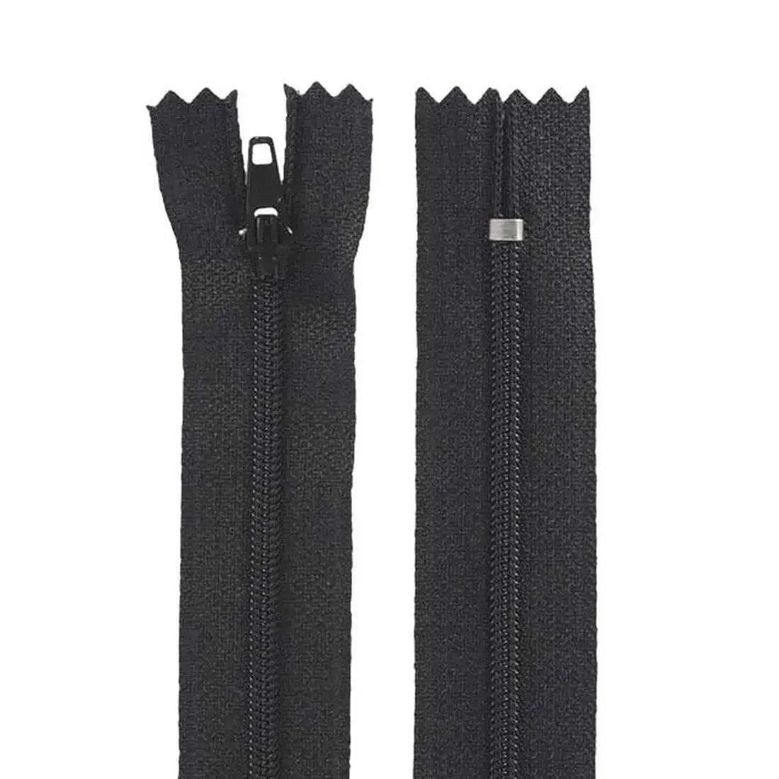 [ZIP-CE04SP-BLK-042] ZIPA #4 Closed Ended Spiral Zipper (with Auto-Lock Slider) - 42cm Long